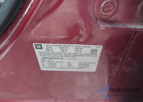 2016 GMC Terrain Sle-2 from USA, damaged, VIN 2GKFLNE36G6227281